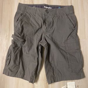 Sonoma men’s gray cargo shorts